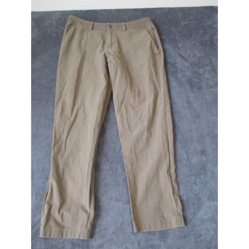 LULULEMON ABC Pants Mens 32x29 Classic Fit Khaki Utilitech Chino Commission